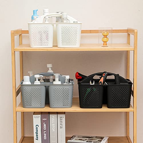 image for UUJOLY Plastic Portable Shower Caddy Basket Bucket, Cleaning Shower Ba