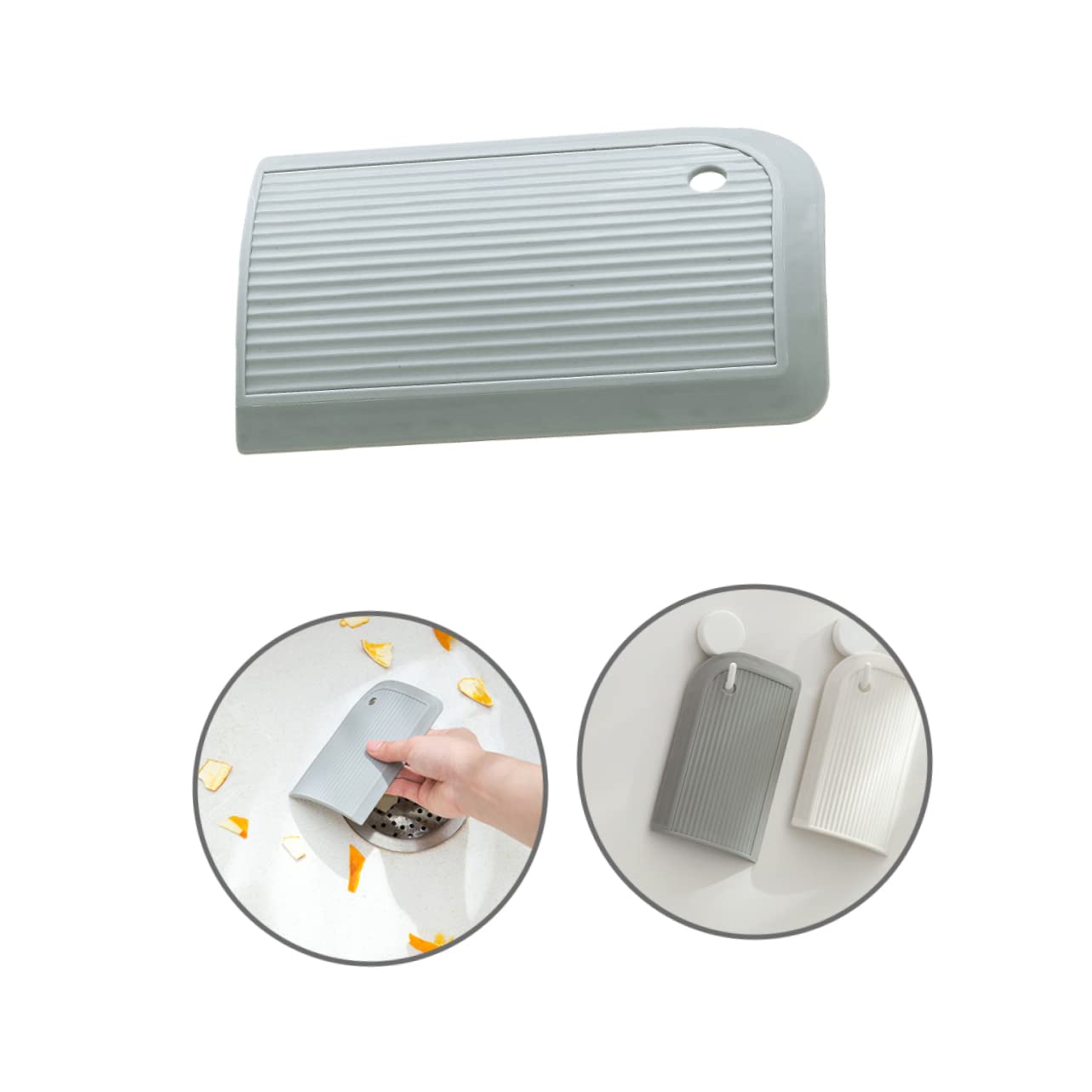 HOUDERCO 2pcs Multifunctional Glass Wiper Window Cleaning Tool for Home Car Lightweight Squeegee Hanging for Bathroom Kitchen Windshield Cleaning