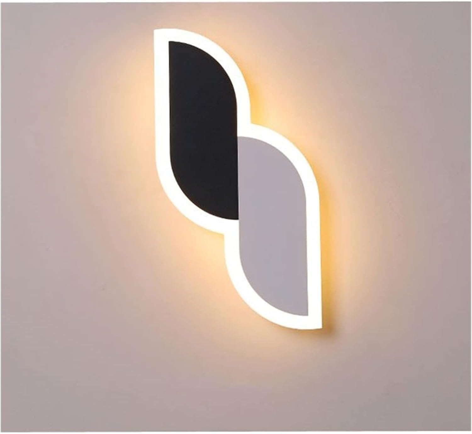 KLXSIVU Modern d Chaner & Wall Lamps - Stylish Indoor Lighting for Living Room, Bedroom, Aisle, Bathroom 25cm Pendant Ceiling Fixtures, Home Decor (Black 12x30cm)