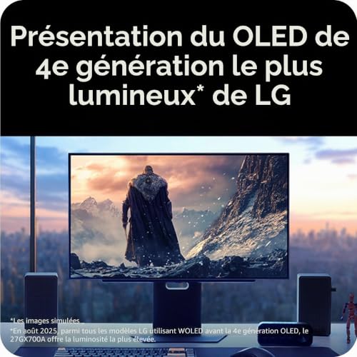 LG 27GX700A B écran plat de PC 68 6 cm 27 2560 x 1440 pixels Quad HD OLED Neuf - vue 6