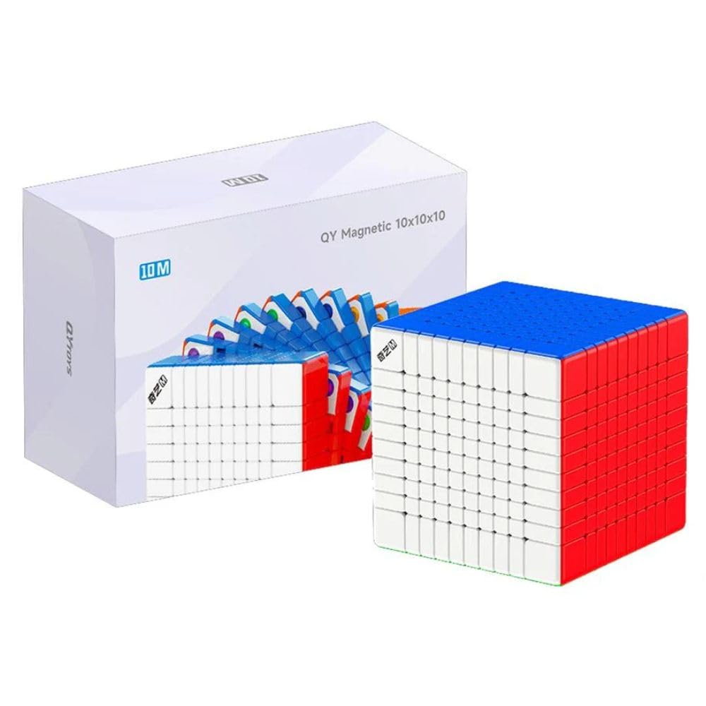 QiYi 10x10 Magnetic Speed Cube | Ball-Core Design and Core Positioning | Ultra-Lightweight 258g and Compact 72mm Flagship 10x10x10 Professional Stickerless Puzzle-image-49