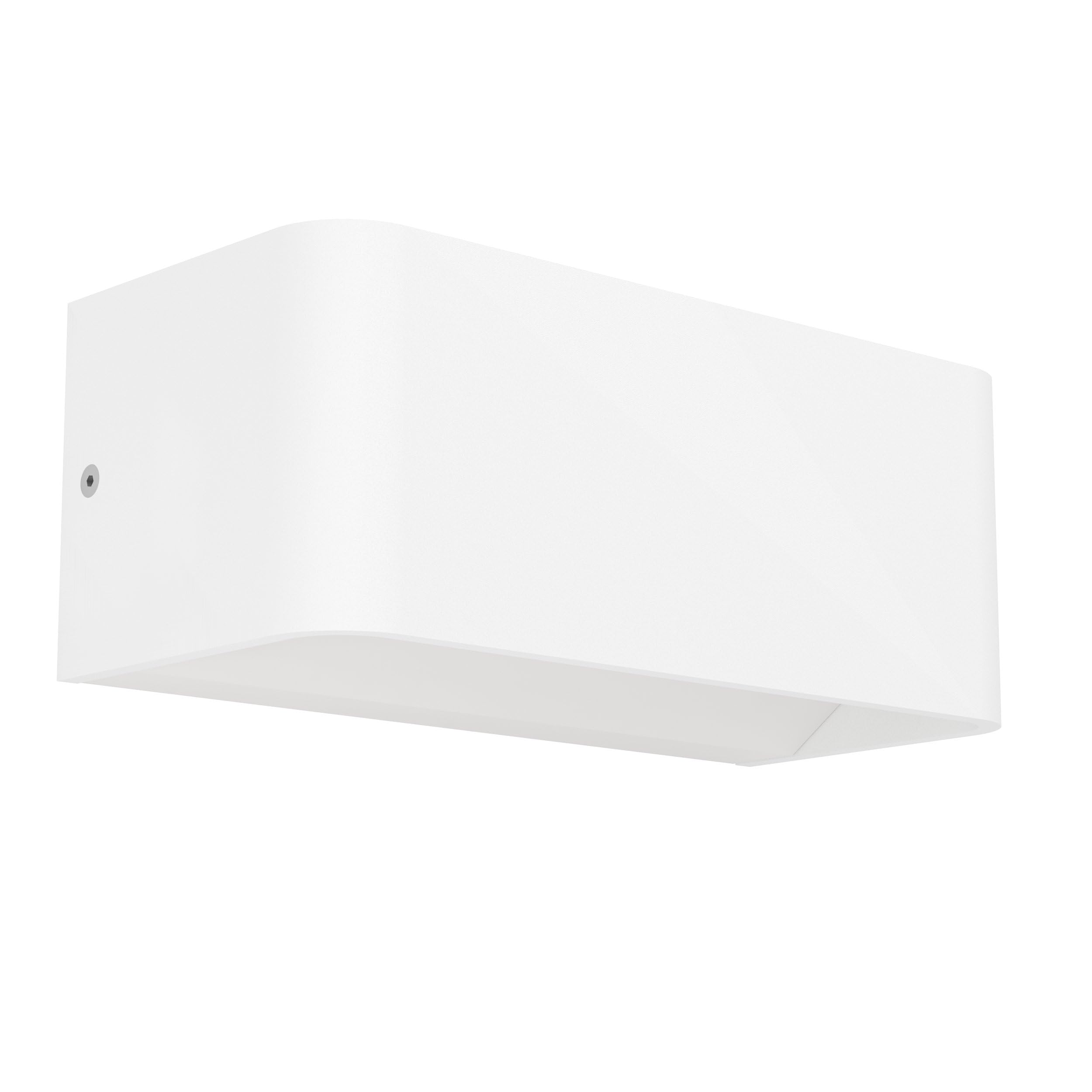 Eglo Unisex White Sania-Z Smart Control Led Cube Aluminium Wall Light
