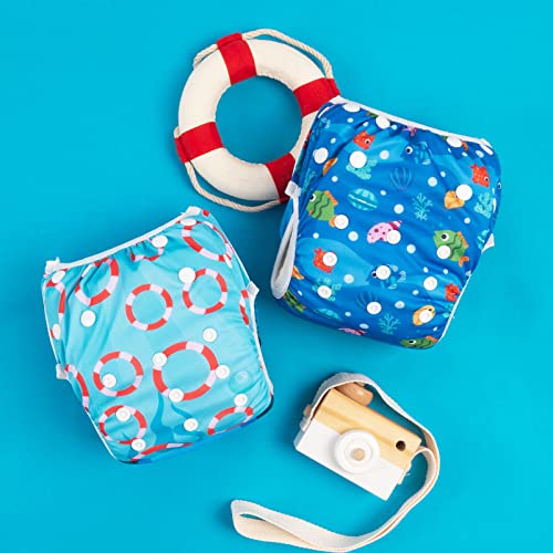 Image of ALVABABY Swim Diapers 3pcs Baby & Toddler Snap One Size Reusable Adjustable Baby Boy 3SWY35