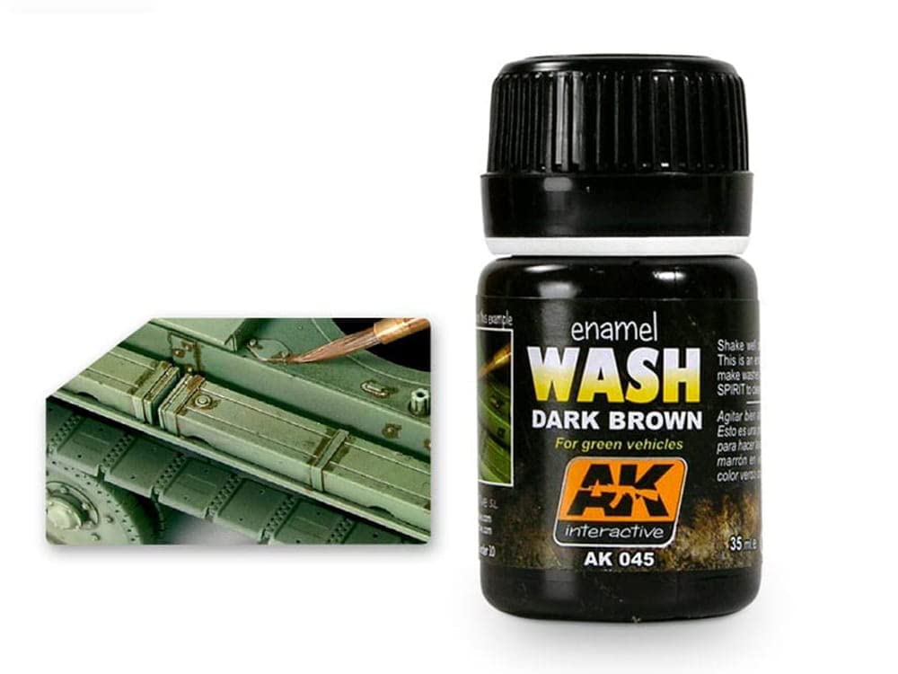 Ak Interactive Green Ak Weathering Ak045 Wash For Vehicles (35Ml)