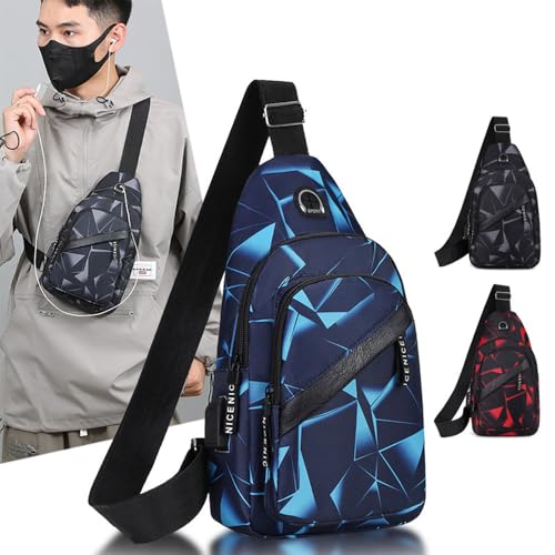 Crossbody Sling Bag Men Women Casual Shoulder Backpack Chest Daypack Satchel for Hiking Travel2