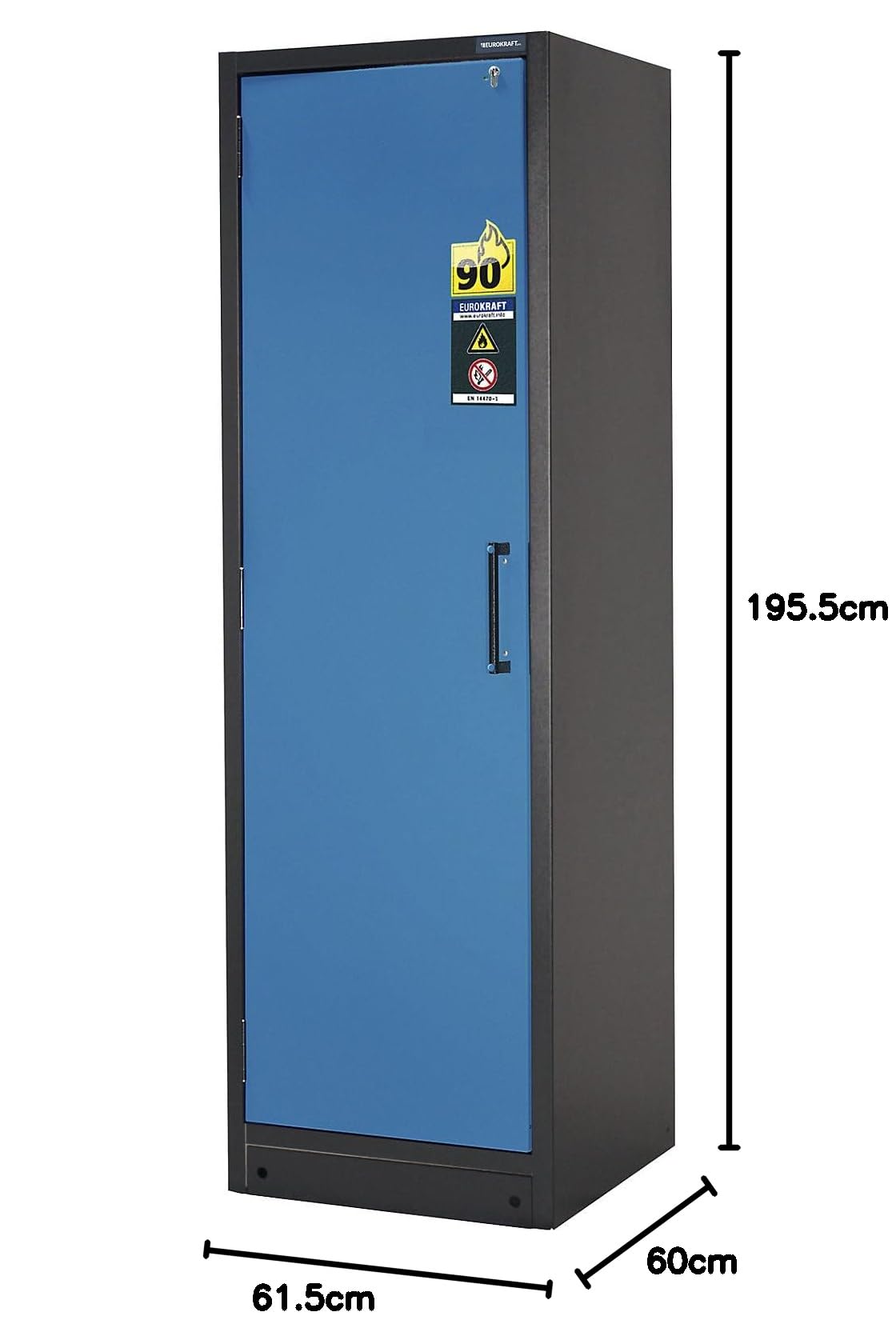 eurokraft pro | Feuerbeständiger Gefahrstoffschrank Typ 90