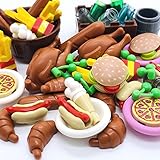 Building Blocks City Food Accessories Set Hamburger French Fries Pizze Chicken Hot Dog Cherry Toys...