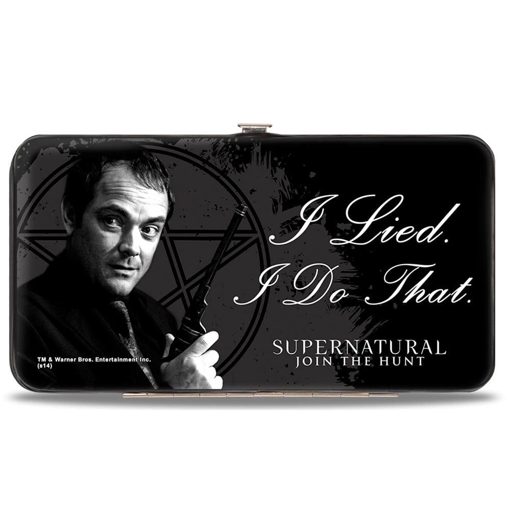 Buckle-Down Women's White Hinge Wallet - Supernatural,