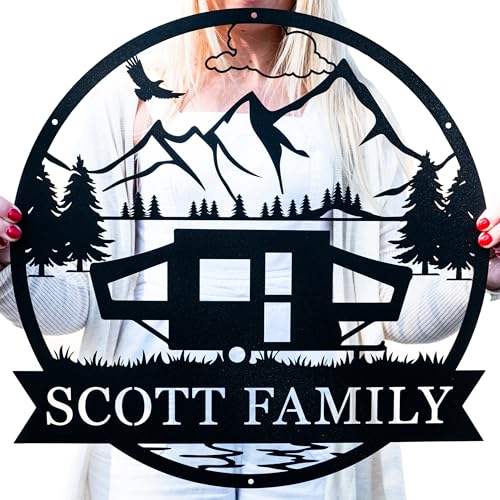 Image of Custom Pop Up Camper Outdoor Sign