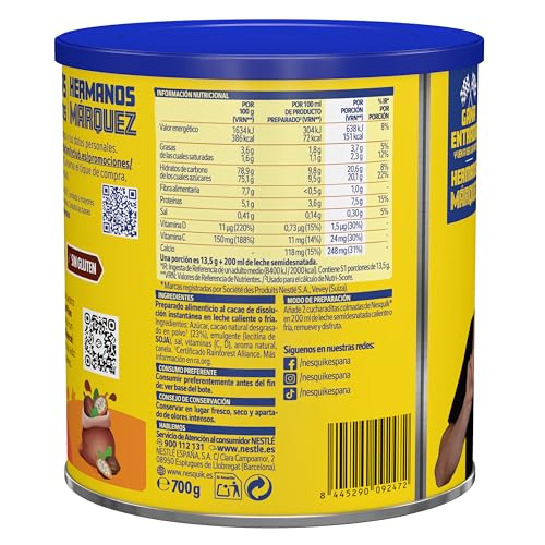Miniatura 2 de Nesquik Cacao Soluble Lata 700g