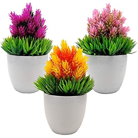 Aisamco 3 Piezas Plantas Artificiales en macetas Cover