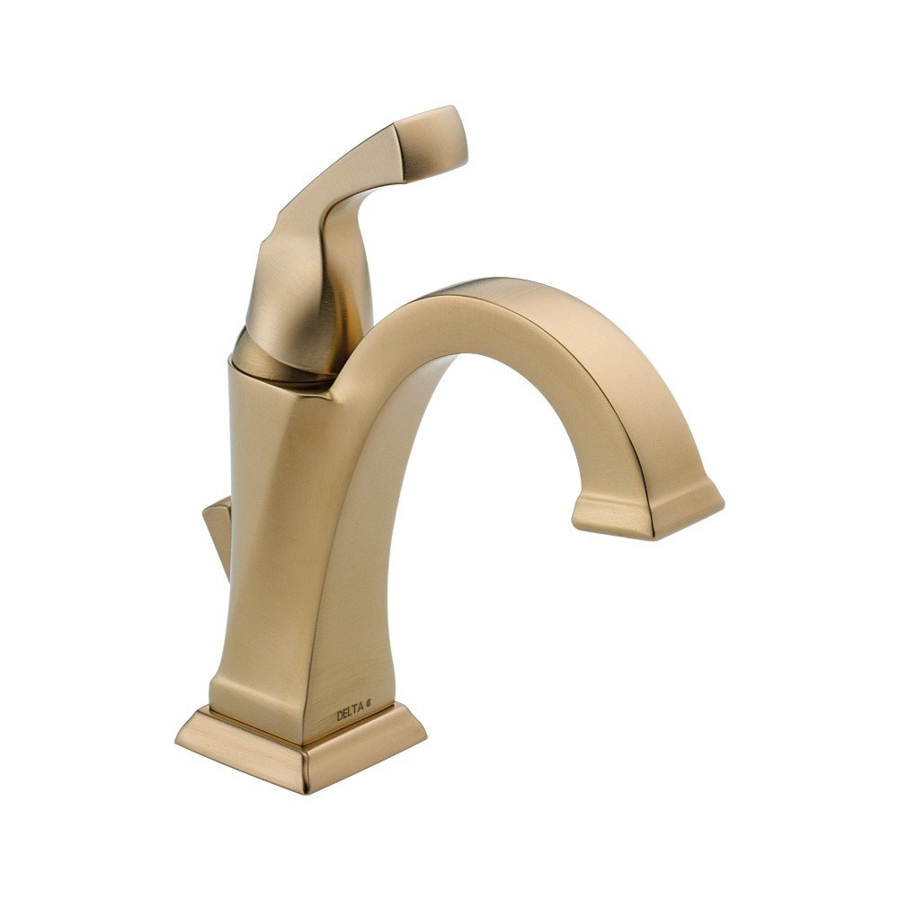 Delta Faucet Dryden Single Hole Bathroom Faucet, Gold Bathroom