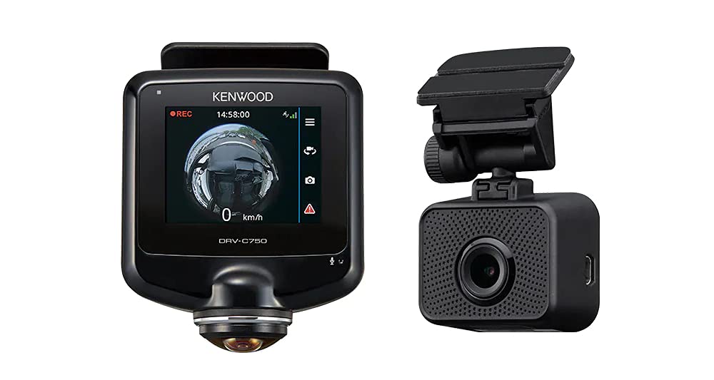 Amazon | ケンウッド ドライブレコーダー DRV-C750R 360度カメラ+リア 