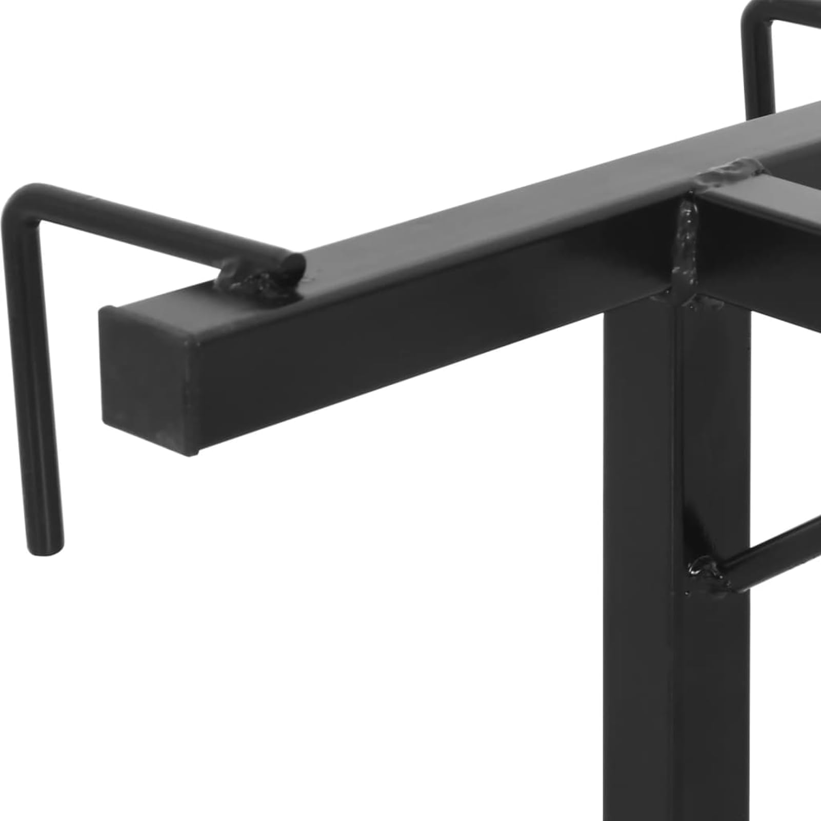 Homgoday Soporte de Silla de Montura de Pared Hierro Negro Soportes para sillas de Montar