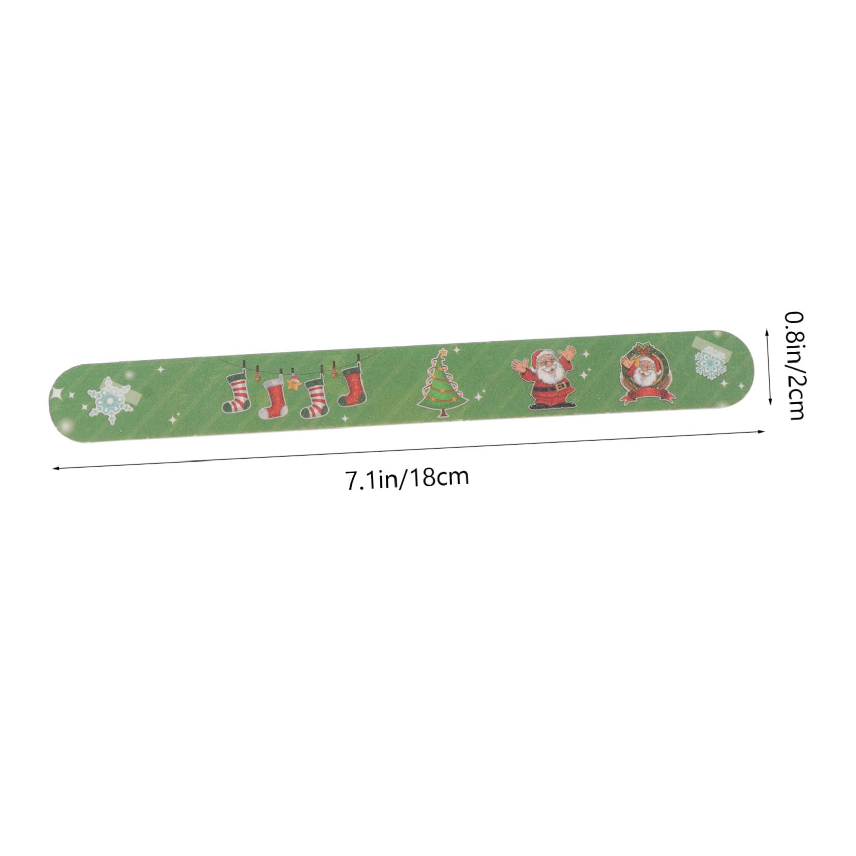 Garneck 12 Pièces Lot de Limes à Ongles pour Manucure Noël Outils de Bricolage pour Ongles Naturels Formes et Longueurs Souhaitées