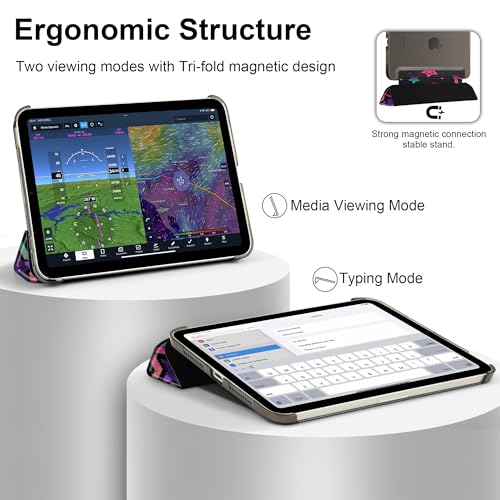 Coque iPad mini 7 antichoc rigide pour éviter les rayures avec support pliable - 3