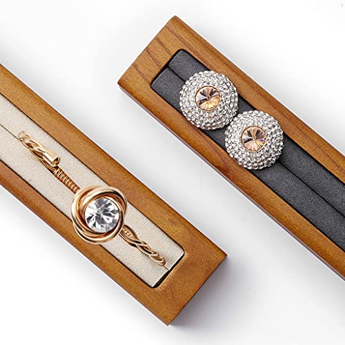 SmPinnaA Organizador De Anillos De Terciopelo, Juego De 2, Bandejas Para Pendientes, Escaparate, Soporte De Almacenamiento Para Joyero, Cajón, Tocador, Regalo Para Niña