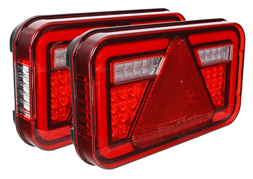 trailer parts4u Aspöck Multiled IV Lot de feux arrière à baïonnette 5 pôles LED