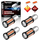 Teguangmei 4 Piezas 1157 BAY15D 5630 33SMD Rojo 900LM Bombil