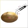 Hammered Brass Tawa with Handle for Roti Paratha Chapati – Traditional Handcrafted Indian Flat Pan for Cooking – Heavy Duty Brass Cookware – Heat Retention & Even Cooking