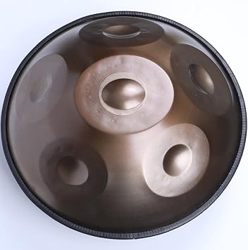 6 Notes Handpan Drum with Soft Hand Pan Bag, 17.7" Harmonic Steel Drum Percussion, Steel Tongue Drum for Noviciate