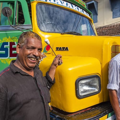 La peinture sur camion avec un artiste &ndash; Inde