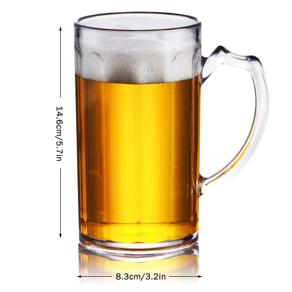 Chope à Bière Baromètre XXL - 1300ml - 29,5cm - Verre Géant - Cadeau Amateur De Bière - Boîte Cadeau