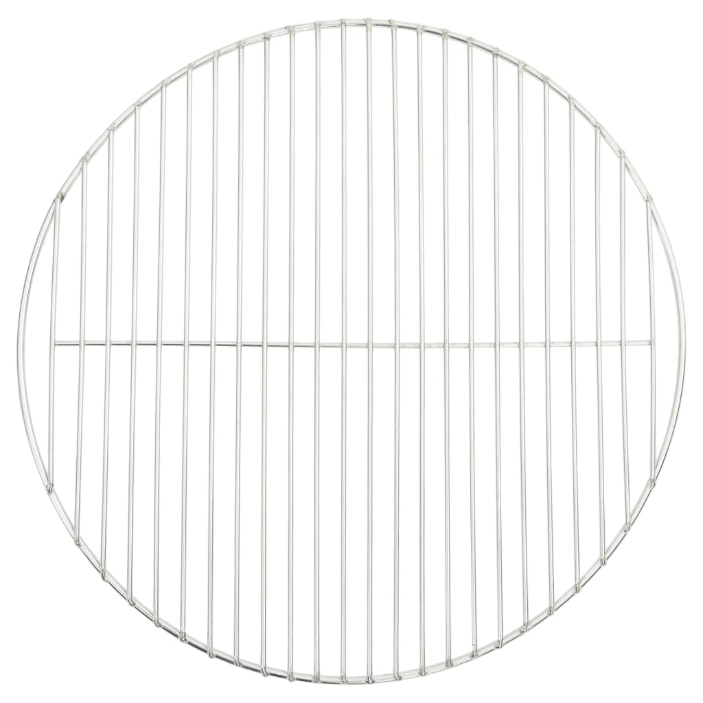 Griglia rotonda per barbecue Ø47 cm in acciaio inossidabile 304 per grigliare panini, hamburger, pollo, verdure