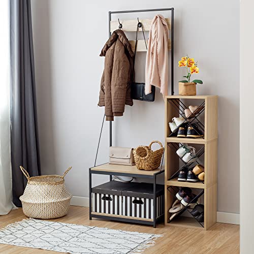 Compactor Cubo de Vino Macon Nature L - Organizador de Botellas, Acabado Natural, 36x30x36,5 cm - imagen 11