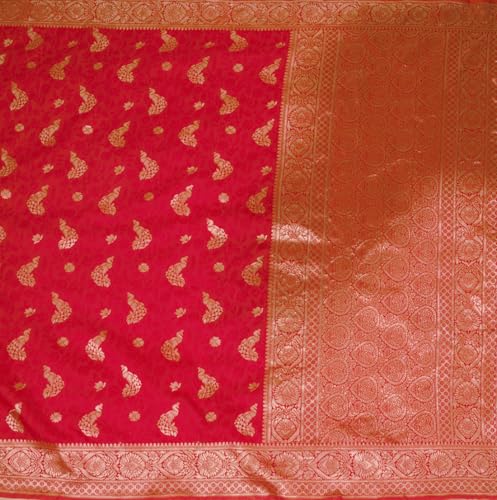 Image of Shasmi Women's Banarasi Saree Pure Kanjivaram Silk Saree Soft new ladies 2025 Design Wear Pattu Sarees Party Sari collections With Blouse Piece for Wedding sadi (PARI-188)