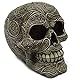 mtb more energy Deko Totenkopf ’’Damast Ornaments’’ - verzierter Totenschädel im Antik-Look - Höhe 12 cm - Schädel Figur Skull Dekoration