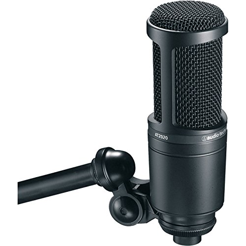 Microfono audio-technica AT2020 Pro Condensador cardioide, negro, grande
