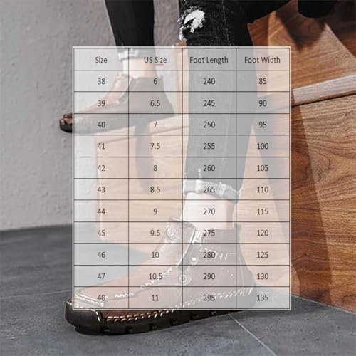 Stepthetop Motorcycle Boots, Step the Top Men's Motorcycle Boots, Hand-Stitched Genuine Leather Boots-Wide Toe2