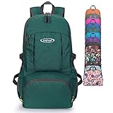 G4Free 40L Lightweight Packable Hiking Backpack with Wet Pocket, Wateproof Handy Foldable Camping Outdoor Travel Daypack