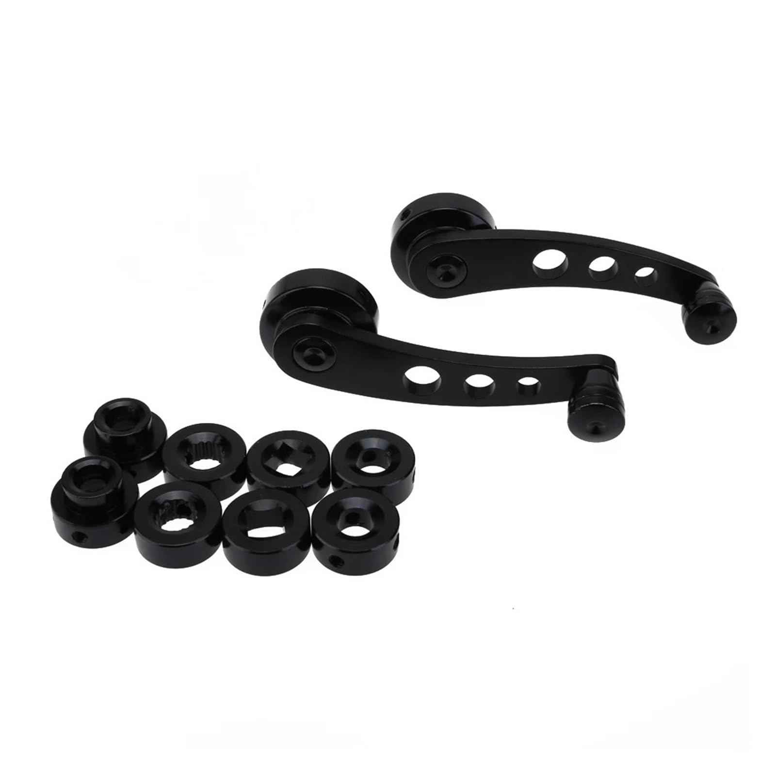 SAMWDK Glass Lifter Universal Car Window Close Hand Crank Handle Winder Riser Replacement Aluminum Alloy Manual Auto Window Glass Closer Handle Car Window Regulator(Black)