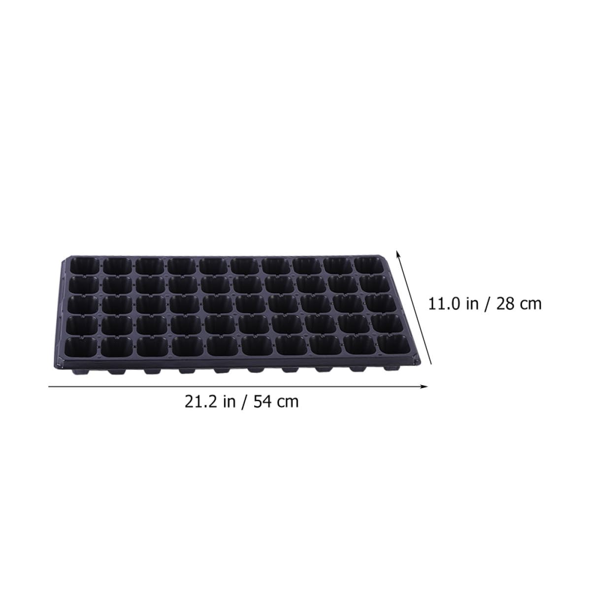 MAGICLULU 6 Bandejas de Germinación de Plantas de PVC Múltiples Ranuras para Vivero, Cultivo Interior y Trasplante, Ideales para Flores Pequeñas y Cactus
