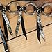 MOUSM Ring Headstall & Breast Collar Tack Set - Black Leather with Engraved Nickel Rings, Metallic Leopard Fringe, Braided Browband
