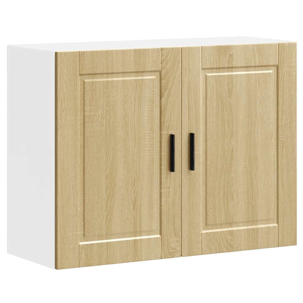 Porto Sonoma - Armadietto da cucina in legno di quercia 80 x 31 x 60 cm, con ante da 75 kg, versatile per cucina, soggiorno e corridoio