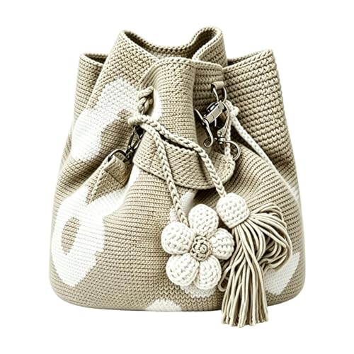 Sac à bandoulière avec fleurs au crochet, le cadeau poétique idéal pour femmes et filles