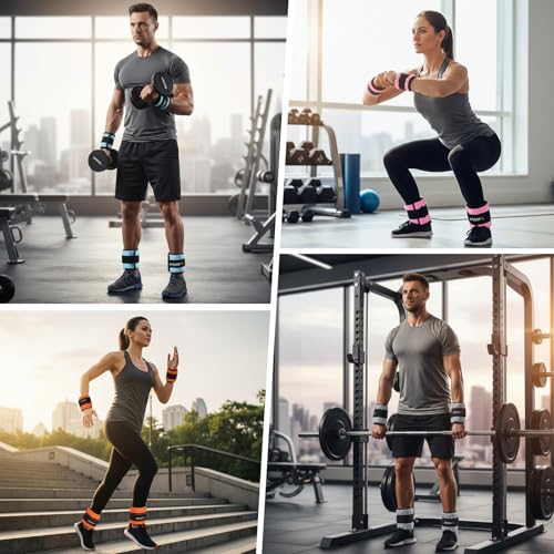 Image of APEXUP Adjustable Ankle Weights for Women and Men, Modularized Leg Weight Straps for Yoga, Walking, Running, Aerobics, Gym, Physical Therapy