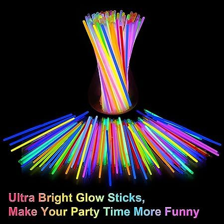 Bracelet Fluorescent Lumineux 30 Pièces Baton Lumineux Enfants Adultes Décoration Fêtes