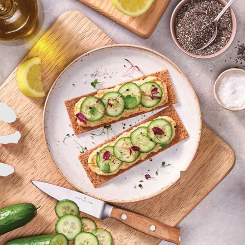 Image of Finn Crisps Chia Seed Rye Crispbread, Thin Crispy Rye Authentic Finnish Sourdough Crispbread Crackers (6 Boxes x 6.8 oz)