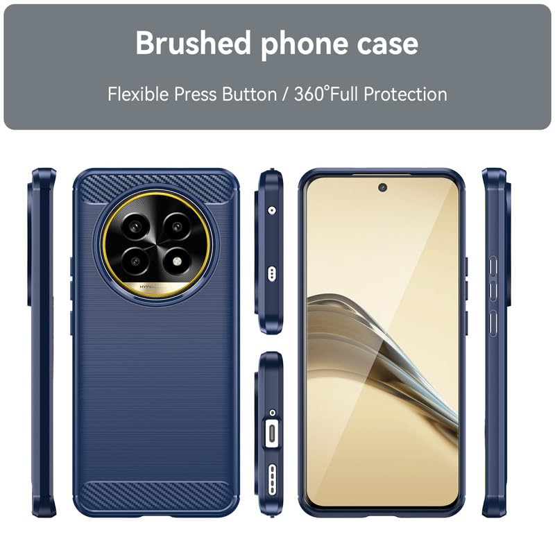 Image of Basic Case for Realme 13 Pro 5G / 13 Pro Plus 5G (Carbon Fibre Blue)