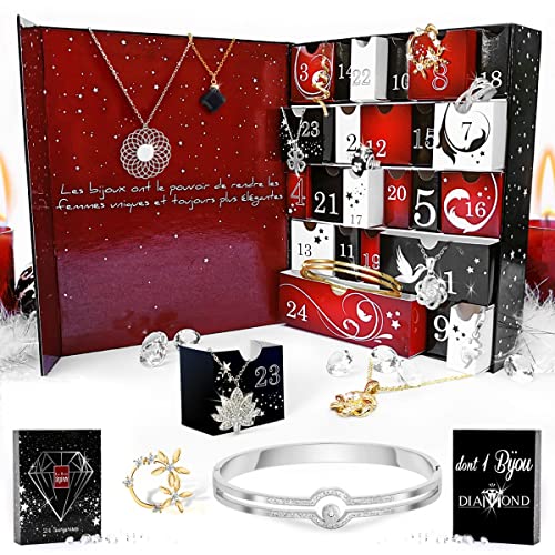 Calendrier de l'avent SC Crystal - 23 bijoux + 1 bijoux orné d'un véritable diamant