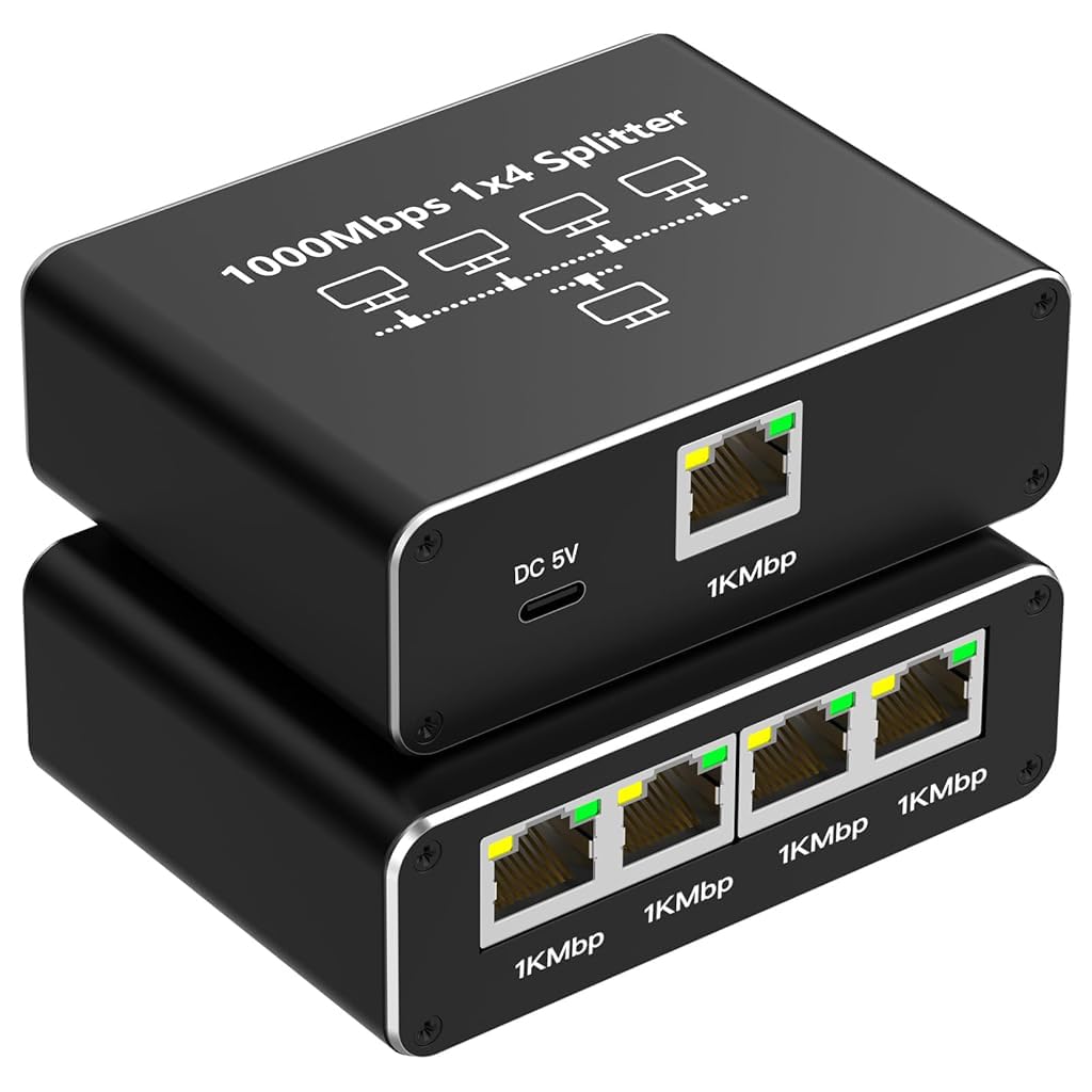 ZORBES® USB C Ethernet Splitter 4 in 1 Ethernet Splitter 1000Mbps RJ45 LAN Internet Splitter with USB-C Interface Universal Ethernet Splitter for Computer, Hub, Switch (B0DFYTGSXL) Amazon Price History, Amazon Price Tracker
