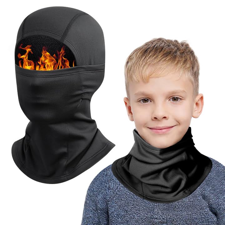2 pezzi Passamontagna invernale per bambini 3-12 anni, maschera per il