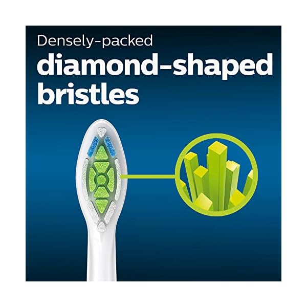 Philips Sonicare DiamondClean Ersatzbürstenköpfe, HX6064/65, brushsync Technologie, Weiß 4er – Bild 5