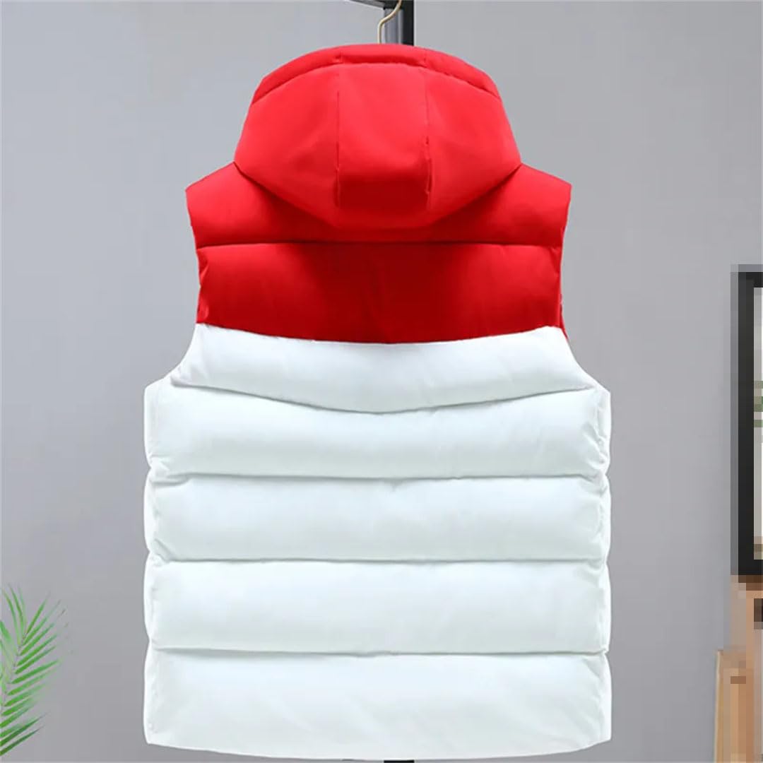 Vogrtcc Chaqueta Sin Mangas De Invierno Para Hombre, Ropa De Abrigo, Chaleco, Chaqueta Con Cremallera, Chaleco Con Capucha De Algodón