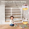 Cumbor Adjustable Safety Gate Bundle, 31.648 & 29.7-51.5 Gates with Auto-Close, Dual-Lock, One-Handed Operation for Stairs, Doorways & Hallways