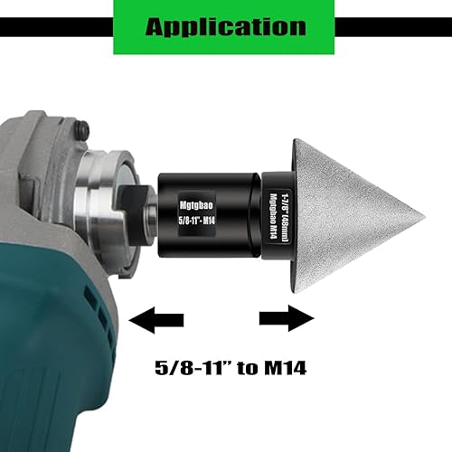 Miniatura 9 de Adaptador de amoladora angular, brocas de núcleo de diamante de diferentes roscas, cortador M14 hembra a 58-11 macho.